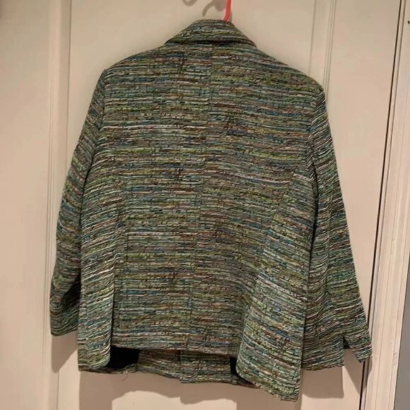 Monterey Bay super cool blue/green blazer Size 14 - Picture 3 of 4